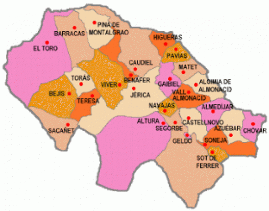 Alto Palancia municipios