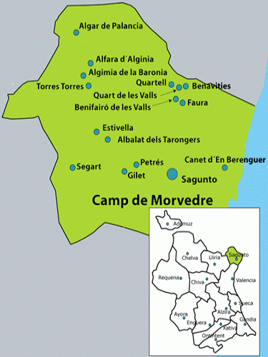 map of camp de morvedre